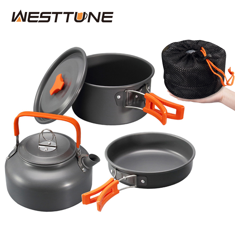 Camping Cooking Can - Westtune kit de panelas de acampamento