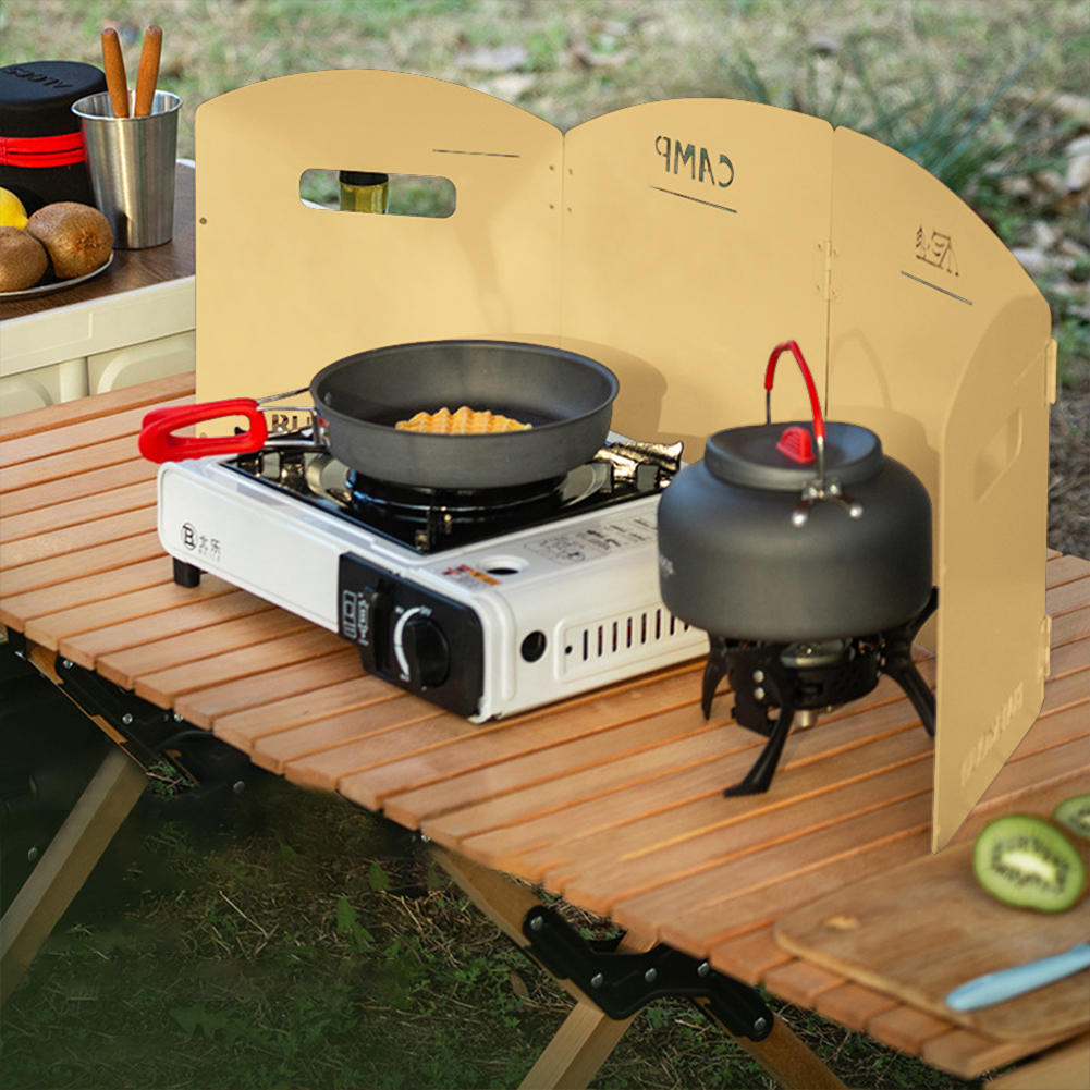 Camping Cooking Gazebo - Pára-brisa dobrável para fogão a gás