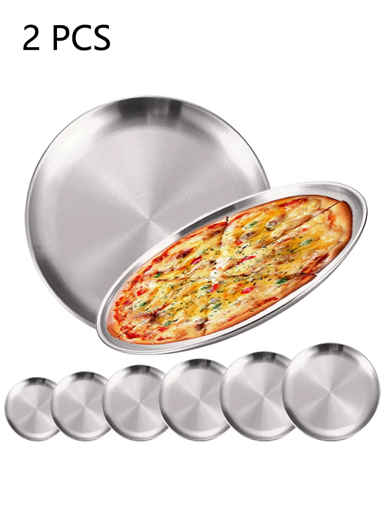 Camping Cooking Tray - 2 Peças de Pratos Redondos de