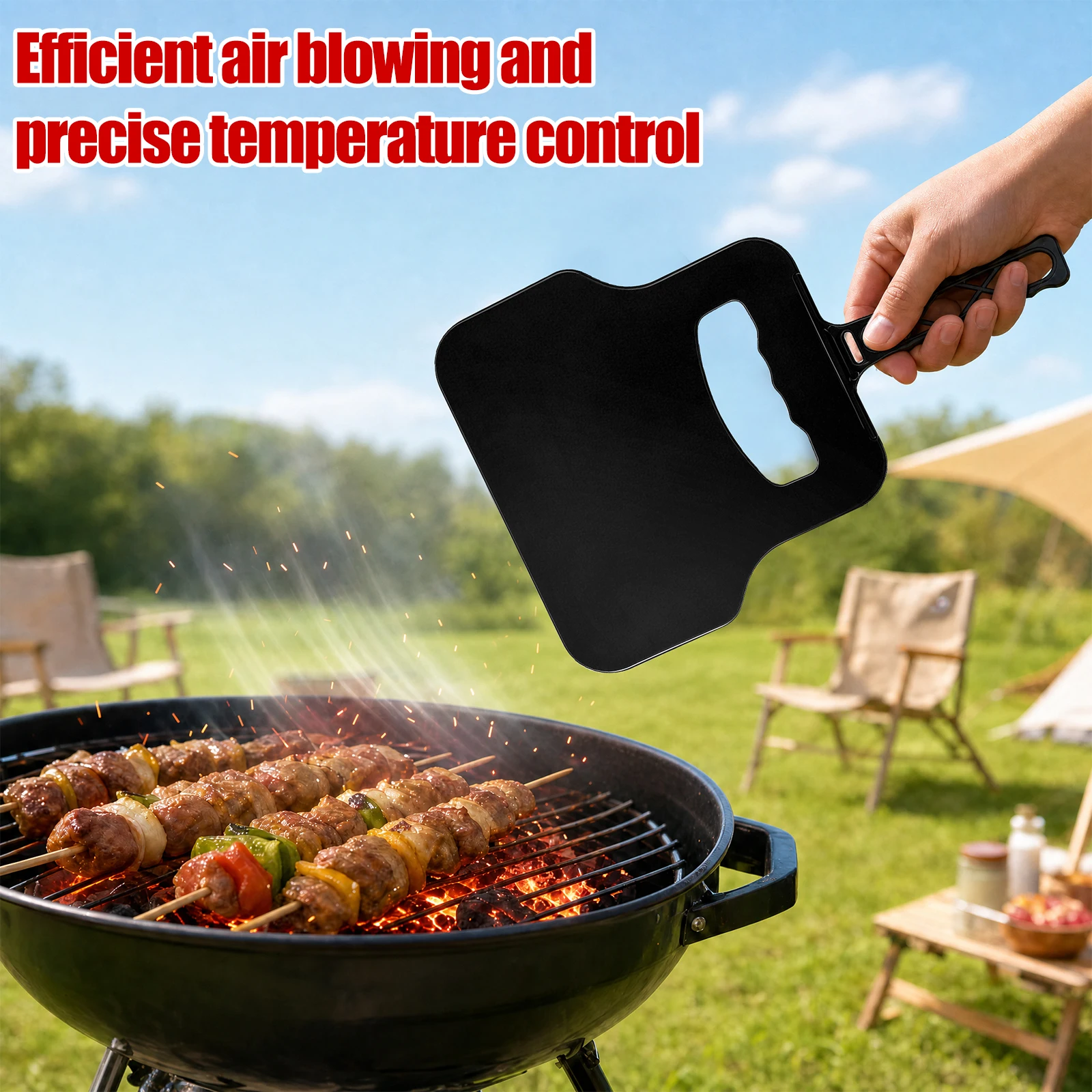 Ventilador Manual de Plástico  - Camping Cooking Device avaliação e preço