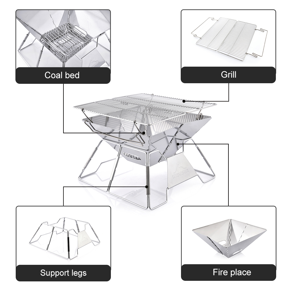 Widesea à prova de vento queim - Camping Cooking Device avaliação e preço