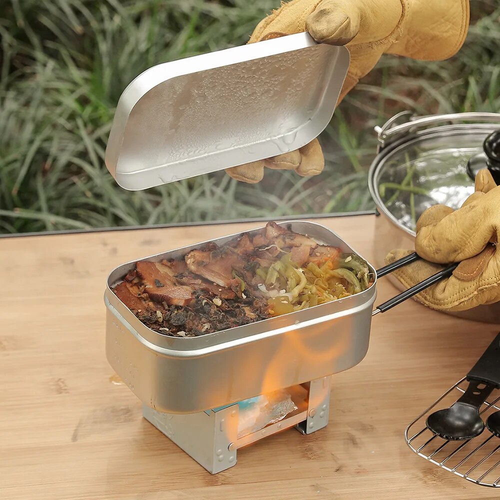 Lancheiras de alumínio 800/140 - Camping Cooking Tray avaliação e preço