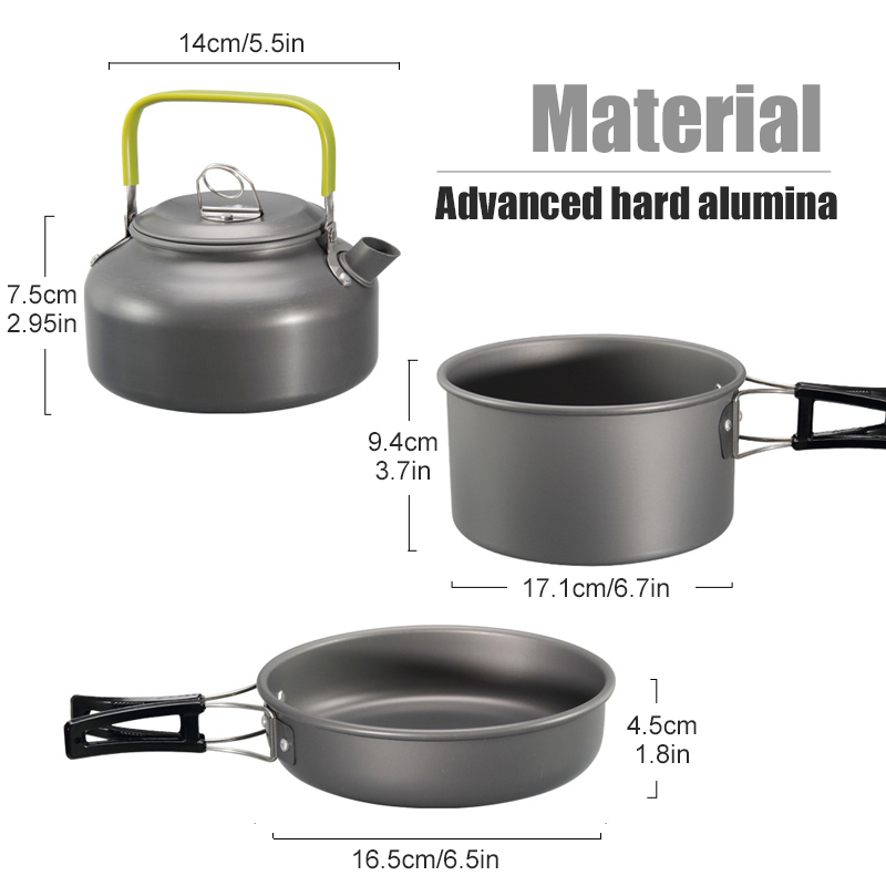 Westtune kit de panelas de aca - Camping Cooking Can avaliação e preço