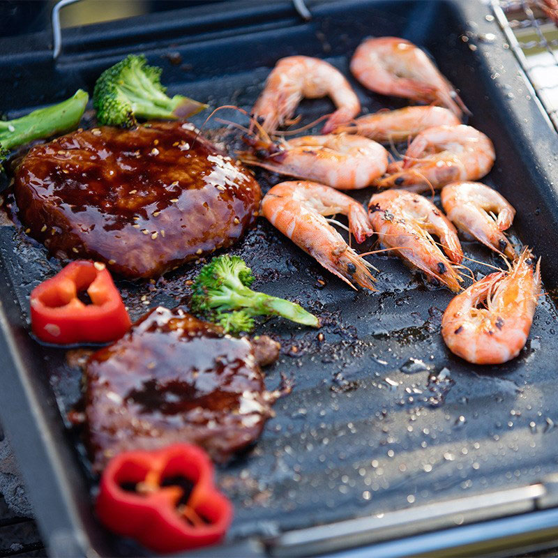 Panela de Grelhar Quadrada Gro - Camping Cooking Tray avaliação e preço